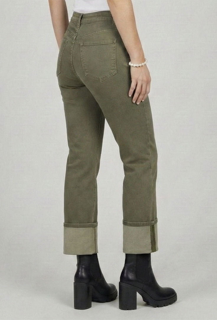 Cuffed Crop Pant - Texture