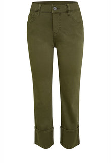 Cuffed Crop Pant - Texture